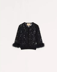 Lace And Cotton Cardigan
