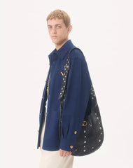 Valentino Cotton Gabardine Shirt Jacket With Vgold