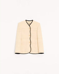 Jacket In Silk Linen Canvas