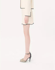 Mini Skirt In Crepe Couture