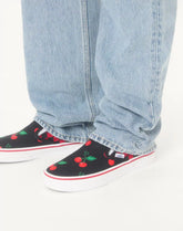 Valentino Garavani And Vans Slip-On Fabric Trainer With Maxi Cherryfic Print And VLogo Checkerboard Print