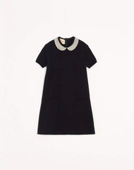 Embroidered Stretch Viscose Dress