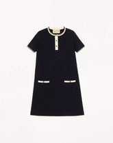 Embroidered Stretch Viscose Dress