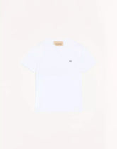Valentino Cotton T-Shirt With VLogo Embroidery