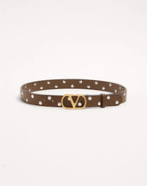 VLogo Signature Belt In Shiny Calfskin 30 Mm