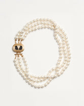 Ovalette Necklace In Metal, Enamel, Pearls And Swarovski® Crystals