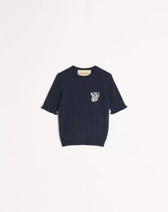 Embroidered Wool Top