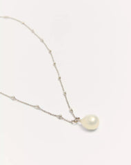 VLogo Signature Metal Brooch With Swarovski® Crystals And Pearls