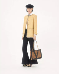 Valentino Garavani Viva Superstar Medium Shopping Bag In Calfskin With Pony Effect