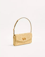 Valentino Garavani Devain Small Shoulder Bag In Cloqué Jacquard Fabric.
