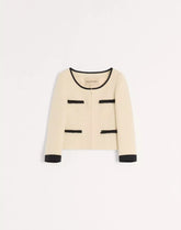 Plain Wool Tweed Jacket