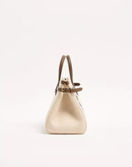 Valentino Garavani Antibes Small Embroidered Linen Shopping Bag