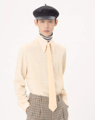 Valentie Silk Tie With VLogo Signature Detail