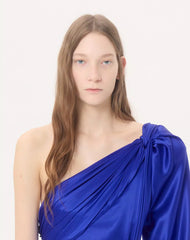 Crepe Satin Gown
