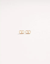 Vlogo Signature Metal Earrings