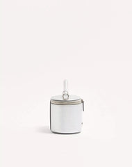VLogo Signature Mini Vanity Bag In Laminated Grainy Calfskin
