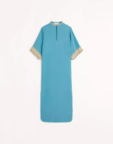 Kaftan Dress In Embroidered Cady Couture