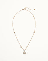 Vlogo Signature Necklace In Metal, Pearl And Swarovski® Crystals