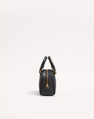 Mini VLogo Signature Bowling Bag In Grainy Calfskin