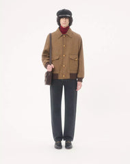 Valentino High-Neck Wool Jumper With VLogo Patch