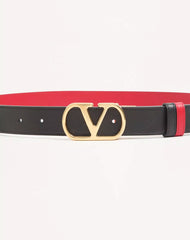 VLogo Signature Reversible Shiny Calfskin Belt - 30Mm / 1.2 In.