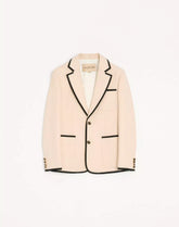 Valentino Single-Breasted Wool Gabardine Jacket