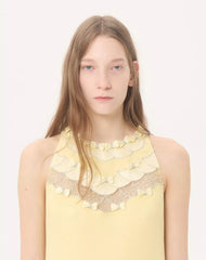 Embroidered Crepe Couture Short Dress