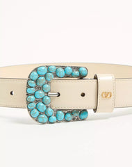 VLogo Signature Brushed Calfskin Belt 30 Mm