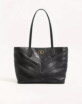 Valentino Garavani Jean Medium Shopping Bag in Nappa with Chevron Motif