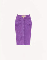 Suede Midi Skirt