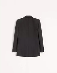 Valentino Double-Breasted Wool Gabardine Jacket