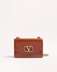 Valentino Garavani Vain Shoulder Bag In Shiny Calfskin