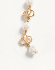 Vlogo Signature Earrings In Metal, Glass Beads And Swarovski® Crystals