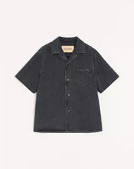 Valentino Denim Bowling Shirt With Vgold