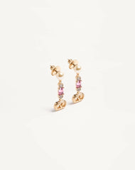 Ovalette Earrings In Metal, Pearl And Swarovski® Crystals