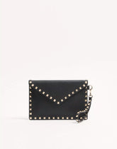 Rockstud Grainy Calfskin Pouch