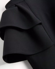 Crepe Couture Midi Skirt