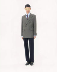Valentino Double-Breasted Jacket In Mouliné Wool
