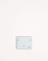 Valentino Garavani VLogo Signature Wallet In Grainy Calfskin With Le Chat De La Maison Print