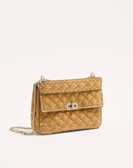 Valentino Garavani Rockstud Spike Medium Suede Bag