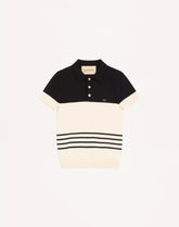 Valentino Wool Polo Shirt With VLogo