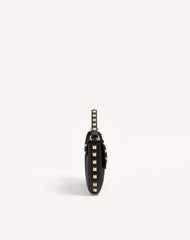 Rockstud Grainy Calfskin Pouch