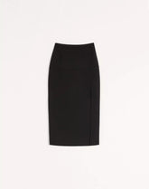 Wool Crepe Midi Skirt