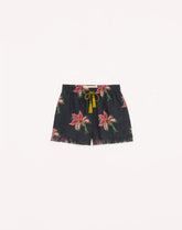 Papier Floral Linen Shorts