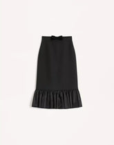 Crepe Couture Midi Skirt