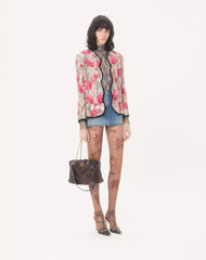Valentino Garavani Panthea Medium Shoulder Bag In Suede And Nappa With Chevron Motif