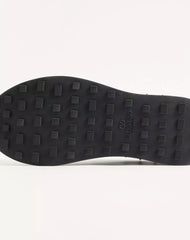 Stud Up Sneaker in Split Leather and Nylon with Butterfly Embroidery