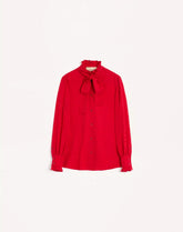 Crepe De Chine Shirt With La Cour De Coeur Print
