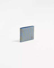 Valentino Garavani VLogo Signature Calfskin Wallet With Striped Print