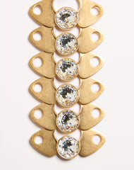 Pages Single Earring In Metal And Crystal